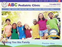 Tablet Screenshot of abcpediatricclinic.com